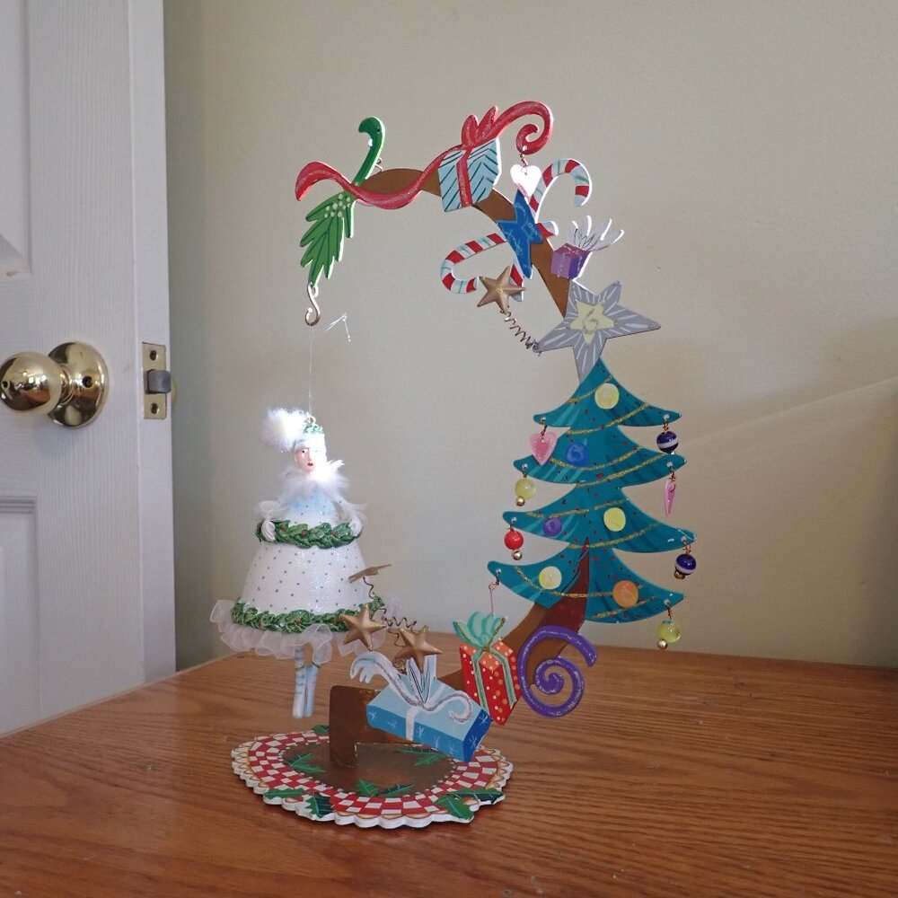 Karen Rossi Christmas Tree Stand / Floral Fairy Ornament Patience Brewster